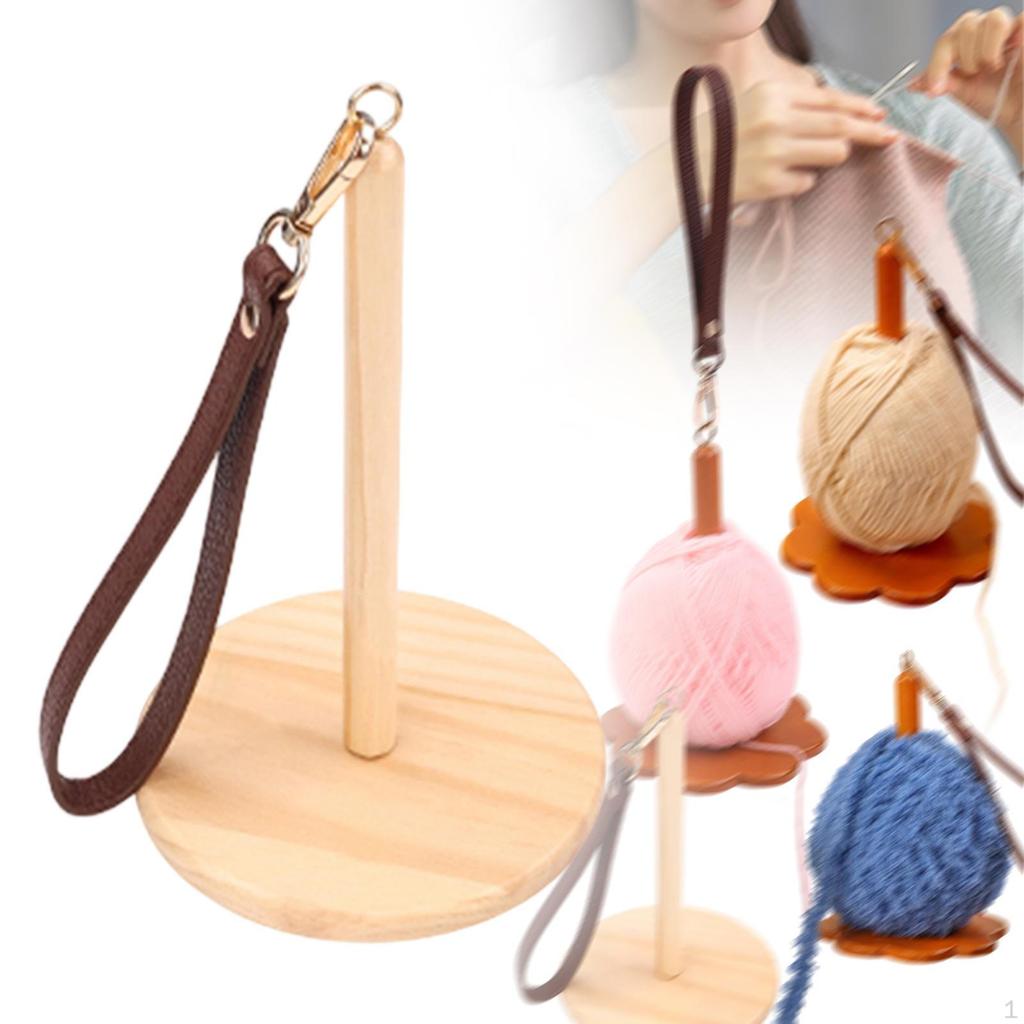 Crochet Yarn Holder Thread Spindle Skein Spool Organizer for Knitting