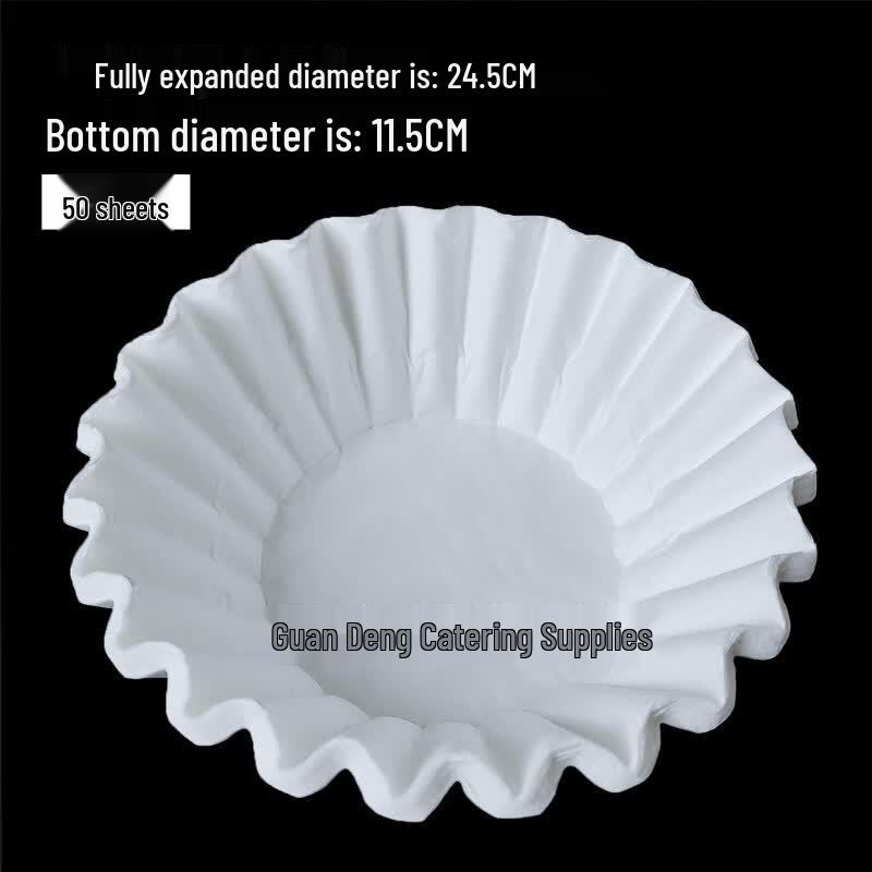Qiwei Unbleached Round Cotton Drip Coffee Filters