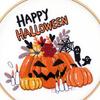 1/2/3 Pcs Halloween Hand Embroidery Counted Stamped Embroidery Kit DIY Cross Stitch Halloween Craft Needlework for Home Decor