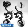 Corki Cycles Bicycle Brake Set, 2-Piece Front and Rear Brake Caliper Set - Black