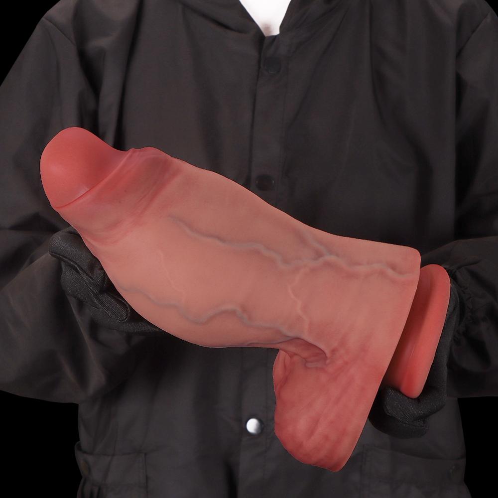 Premium Flüssigsilikon Dildo - Extra Groß Realistisch Weich Erwachsenenspielzeug für Frauen