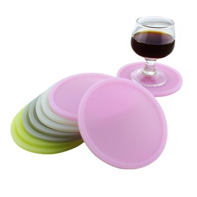 Sottobicchieri rotondi in silicone luminescenti al buio Sottobicchieri luminosi per caffè Sottobicchieri termoisolanti Sottobicchieri antiscottatura