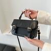 Retro Temperament Simple Handbag 2025 Spring and Summer New Foreign Style Women's Versatile Messenger Bag Small Square Bag Korean Version of Women
