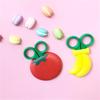 Refrigerator Magnet Fruit Shape Small Scissors Children's Scissors Strawberry Banana Grape Kitchen