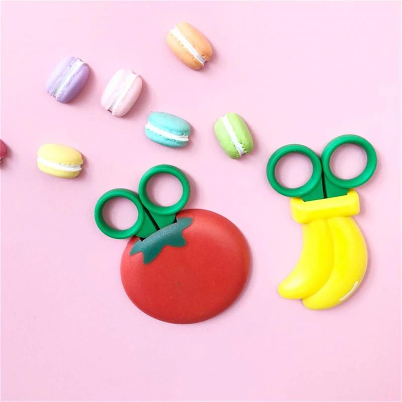 Refrigerator Magnet Fruit Shape Small Scissors Children's Scissors Strawberry Banana Grape Kitchen