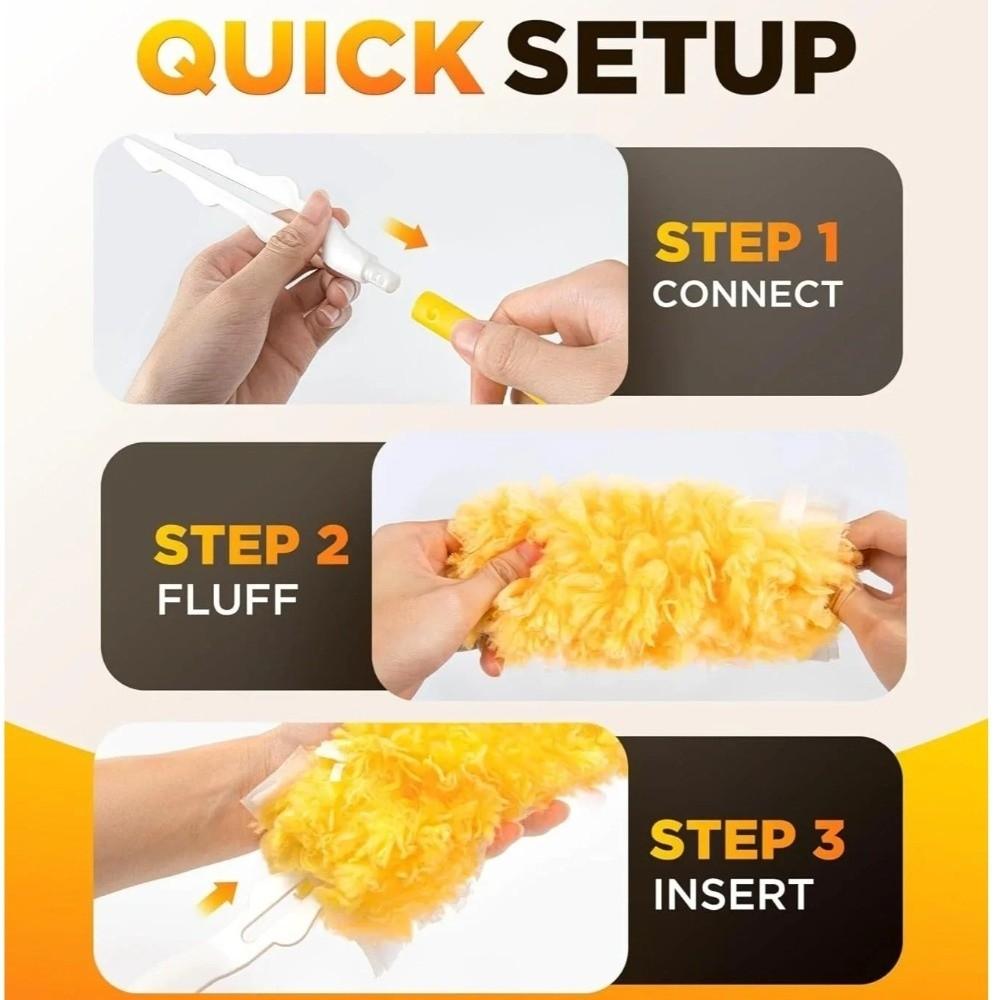 1/10pcs Electrostatic Adsorption Dust Duster Disposable Dusters Kit  Household Cleaning Artifact