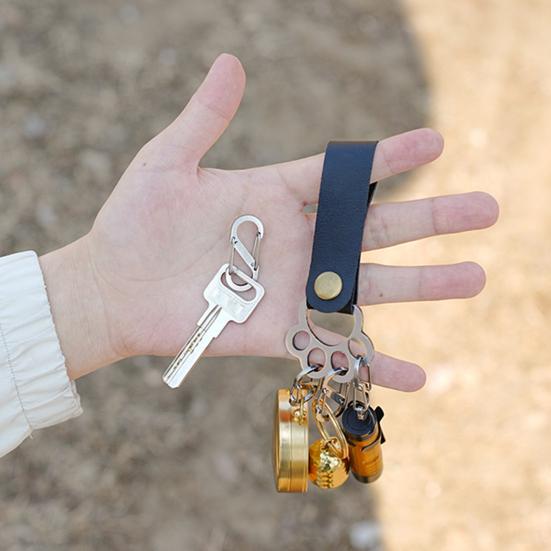Stainless Steel Cat Paw Keychain with Detachable S-shape Hooks Heavy Duty Outdoor Camping Portable Car Key Holder Metal Hanging Buckle