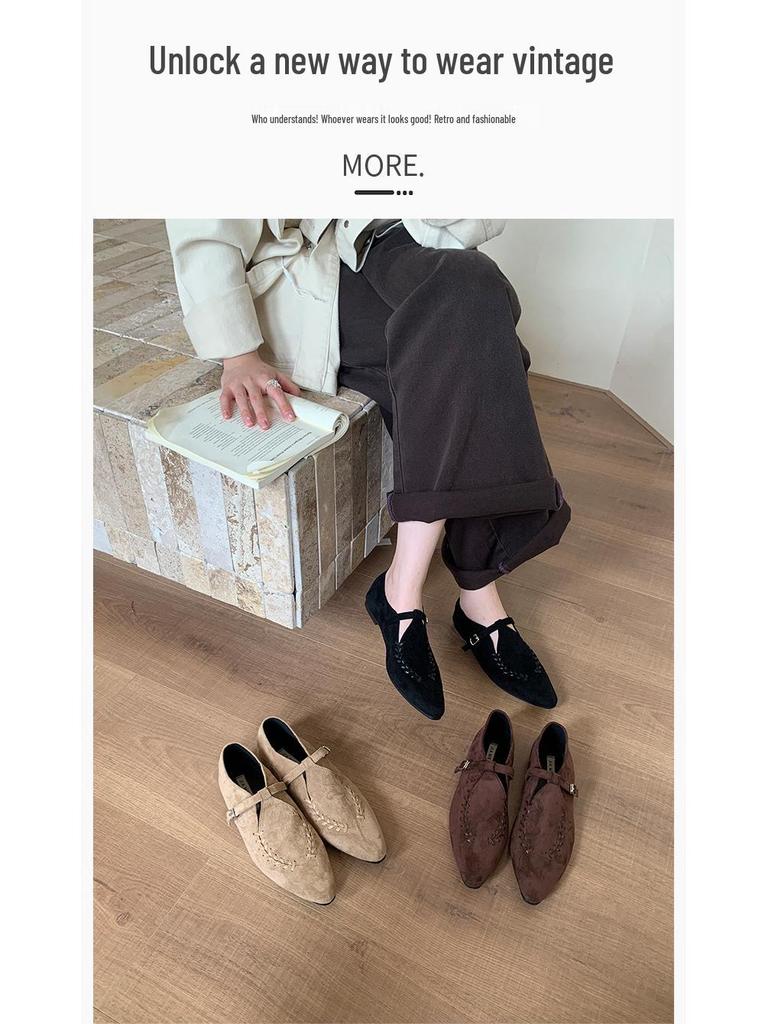 2025 Retro Minimalist Mary Jane Women's Shoes: Spring/Autumn Light Luxury.