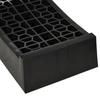 2-Piece Ramp Set, Threshold Ramp, Curb Ramp, Rubber Ramps, 3 Ton Load Capacity, Plastic, Black