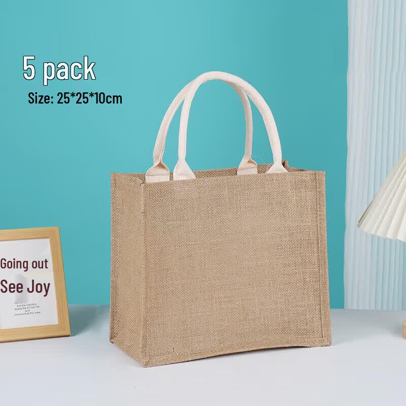 Crater Lake Linen Tote Bag (5-Pack)