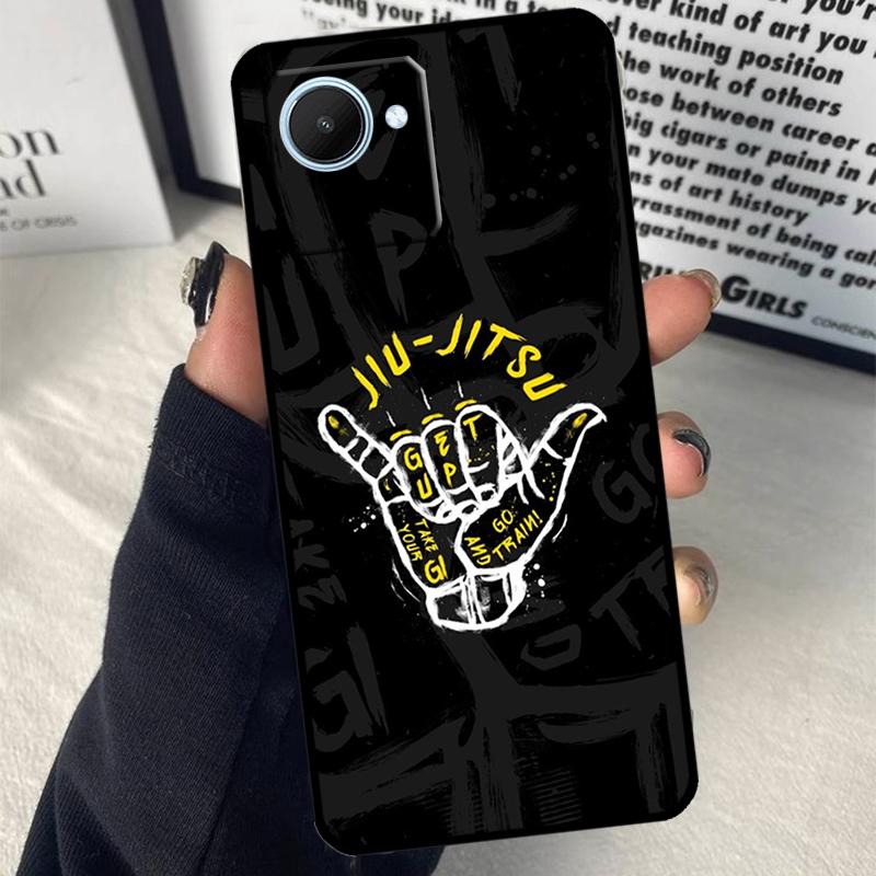Judo BJJ Jiu Jitsu Case For Realme C25s C55 C53 C35 C33 C31 C30 C21Y C15 C11 GT Neo 5 3T 2T 9 10 11 Pro Plus