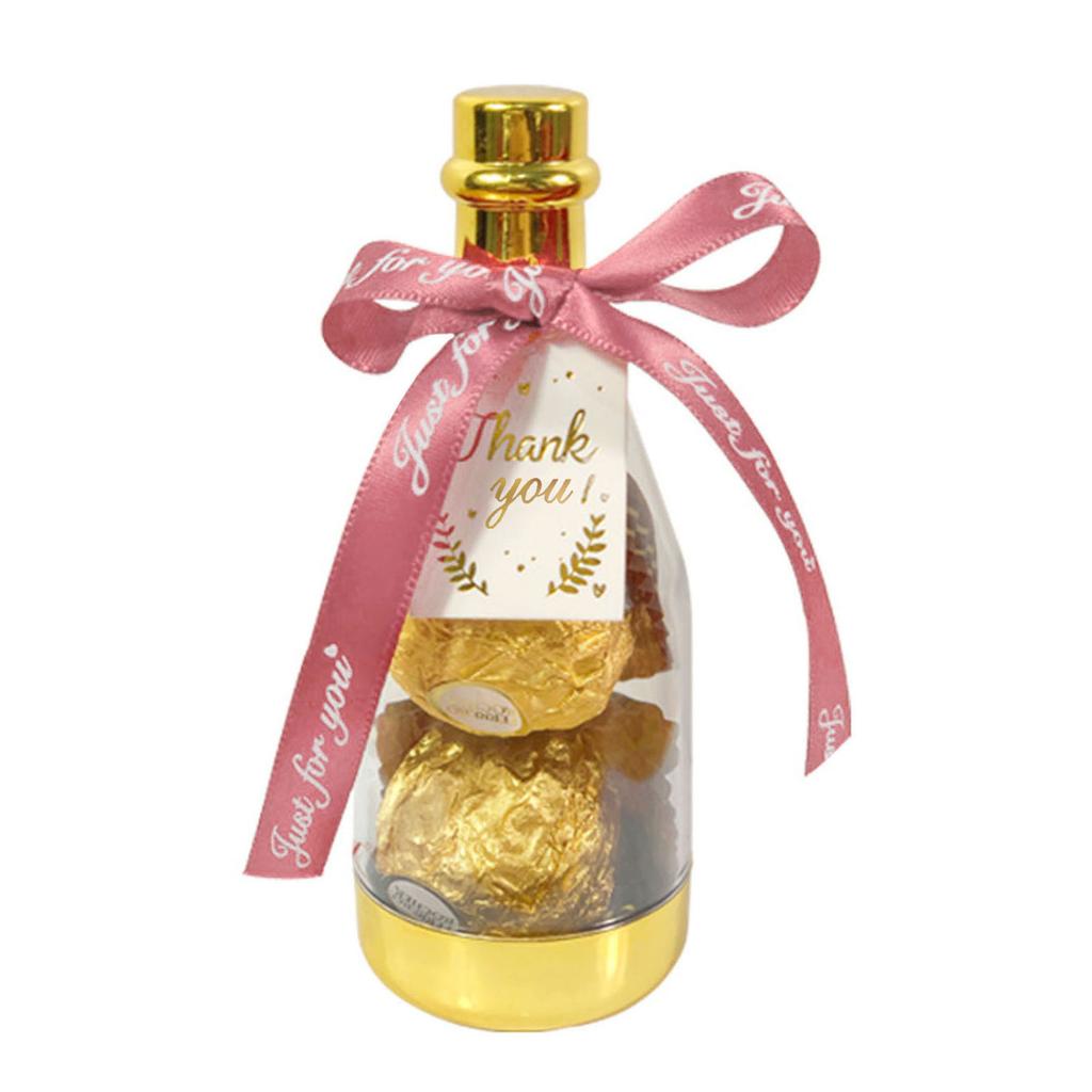 Champagne Bottle Candy Container Wedding Bottle Mini Favor Container Decorative Candy Jar Suitable for Holiday Birthday Party