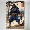 Vintage Japanse Ninja Samurai Metalen Blikbord - Traditionele Tempel Mount Fuji Decoratie voor Huis Man Cave Bar Wandkunst
