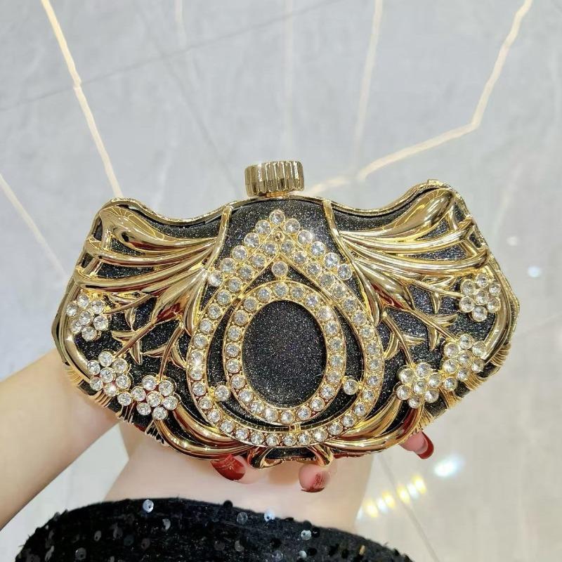 Bolso de Noche - Bolso de Mano de Moda con Cristales - Bolso de Hombro Cruzado de Lujo de Alta Gama