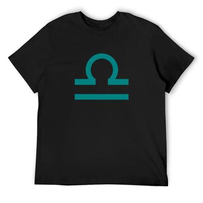 Libra Blue Green Logo Latour Trezi Pirup Character Role-Playing Print Pattern T-Shirt Street Wear - Men's Summer Cotton Graph...