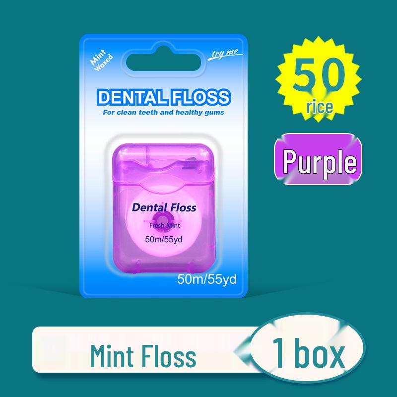 Minze gewachste ultrafeine Zahnseide 50m Box - Hochfester kieferorthopädischer Draht