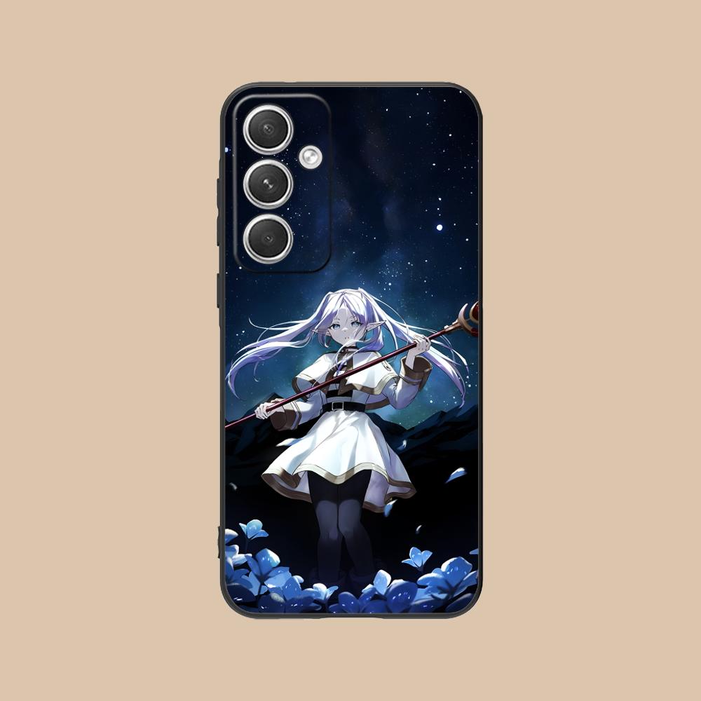 Frieren Anime Mobile Phone Case for Samsung Galaxy S25 S24 S23 S22 S21 S20 Note20 Plus FE Ultra Colour Protective Cover Luxury