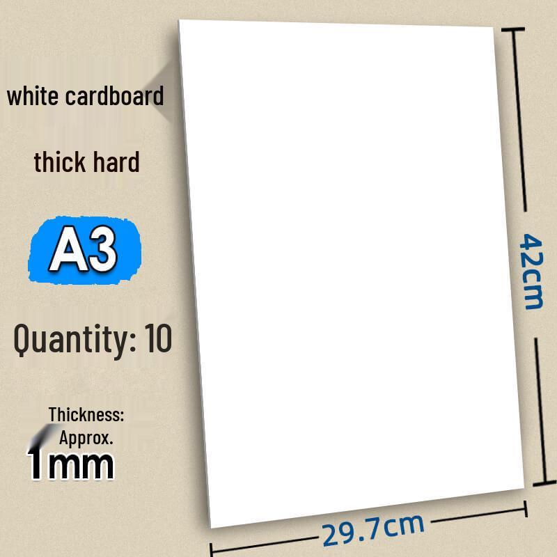Handmade Children’s Cards: Thick White Cardstock with 4 Gray Colored Cards and Kraft Backing