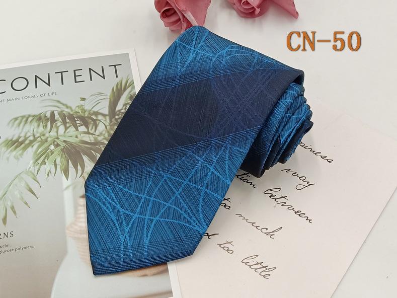 Herren Formell 8cm Schwarz Gestreifte Krawatte, Polyester-Seide, Jacquard Garngefärbt, Handgestrickt.