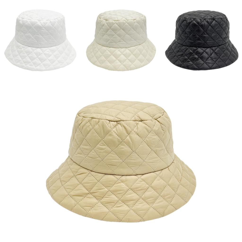 Minimalist Winter Bucket Hat For Women With Warmth And Sun Protection In Polyester Fabric