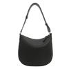 Stylish Spring Womens Shoulder Bag Classic Chic Pu Fabric Small Handbag In Black Khaki Brown And White