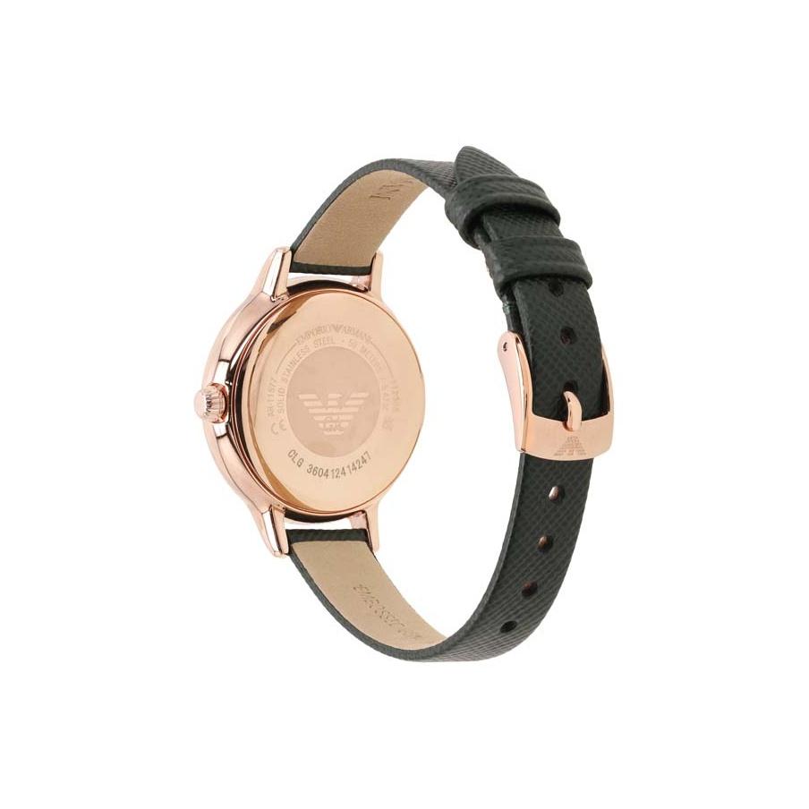Emporio Armani Uhr Quarzuhrwerk 32mm Grünes Zifferblatt Damenuhren AR11577-CLG
