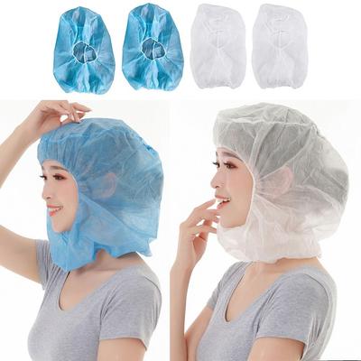 100PCS Non-woven Material Non-woven Head Cover Full Face Coverage Dust-proof Dustproof Head Cover Disposable Oil-proof