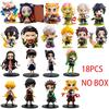 2026 NEW  Demon Slayer Blind Box Anime cartoon 6Pcs 8Pcs 12Pcs 20Pcs Sets Kimetsu No Yaiba PVC Dolls Desktop Decora