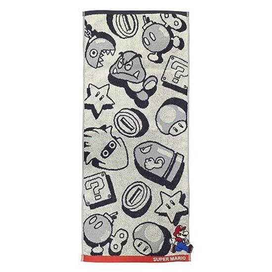 Marushin Face Towel Nintendo Mario Adventure World 100 Cotton Character Antibacterial Deodorant