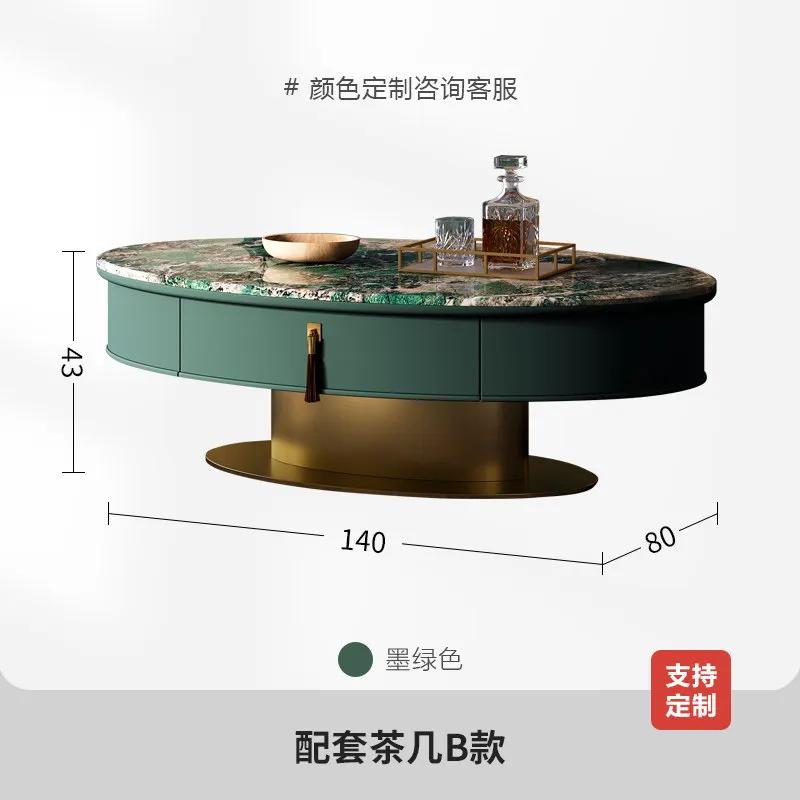 Panel Living Room Furniture Home Light Luxury Marble 140cm Coffee Table 200cm 220cm TV Cabinet TV Stand Monitor Stands Cabinets