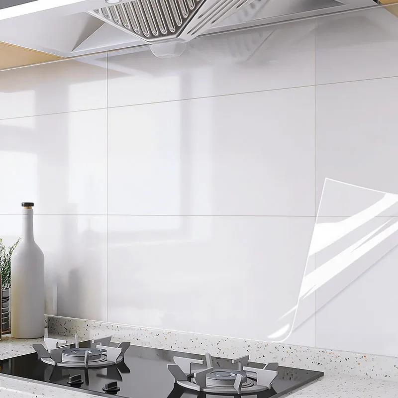 Self Adhesive Transparent Decorative Waterproof Oil Resistant High-temperature Resistant Wallpaper Stickers Wall Stickers