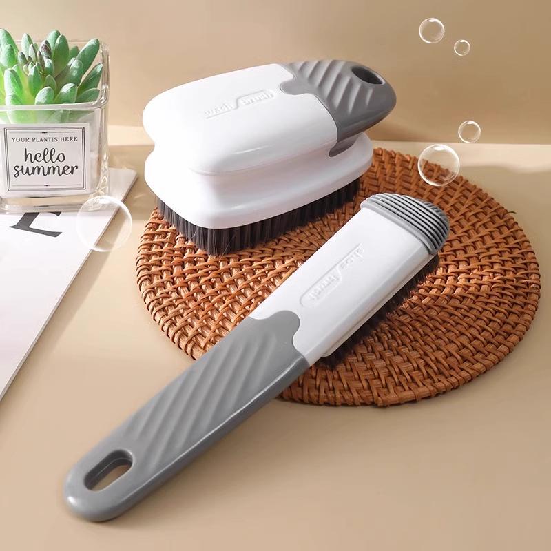 Soft Bristle Shoe Brush Set: Gentle Cleaning for Household Laundry & Shoes with Long Handle