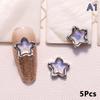 5Pcs Luxury Alloy Love Heart Star Nail Art  Charms Parts Jewelry Accessories Manicure Decor Nails Decoration Supplies