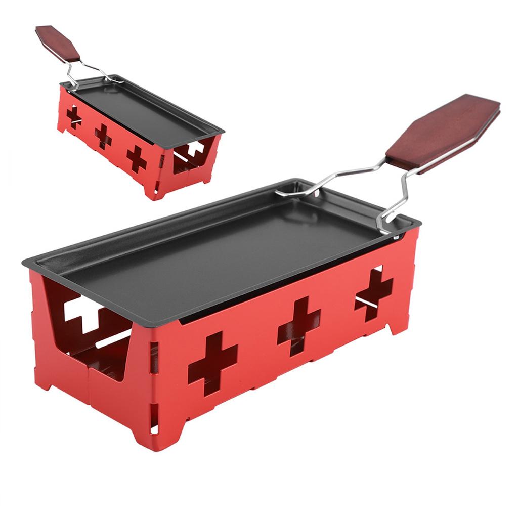 Tragbares Antihaft-Käse-Raclette-Röster-Backblech-Herd-Set Haushaltsküche Grillwerkzeug Raclette Tragbares Raclette Raclettes Raclette-Grill Racle