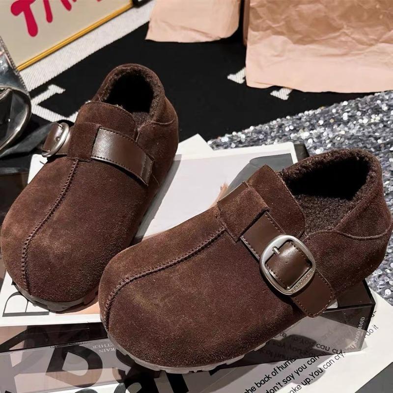 

Модные балетки Женские плюшевые лоферы Обувь 2025 Зимняя мода Короткие ботинки Повседневные кроссовки с пряжкой Новые тренды Классические Zapatillas De Mujer 39 коричневый
