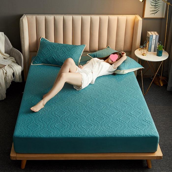 Wasserdichter Baumwoll-Matratzenschoner & Urin-Pad (Ausgabe 2025) - Kissenbezüge nicht im Lieferumfang enthalten.