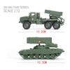 1/72 Military Model Toy Army KRAZ-260B Heavy Tank Transporter Truck Car Armored Vehicle Construction Puzzle Assemble Model Playthings