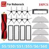 For Roborock S5 S50 S51 S55 S6 S60 S6 Pure Vacuum Cleaner Accessories HEPA Filter Mop Cloth Side Main Brush Spare Parts