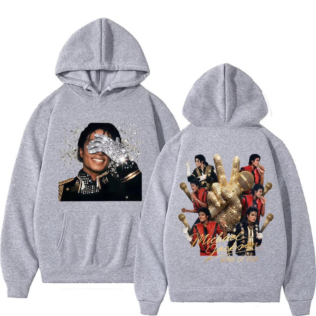 Michael Jackson Król Popu MJ Prezent dla Fana Bluzy Mężczyźni Kobiety Klasyczne Hip Hop Muzyka Pop Bluzy Oversize Unisex Harajuku wysoka jakość