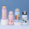 MOE Fun Stainless Steel Children's Thermos Cup Cartoon Cute Children's Water Cup A Cover Dual-purpose Double Shot Jump Cup