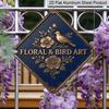 2D Flat -1pc, Bird Themed | Vintage Aluminum Sign, Perfect for Decorating The Living Room, Dining Room, Study, Entrance, Hallway, and Balcony, Making