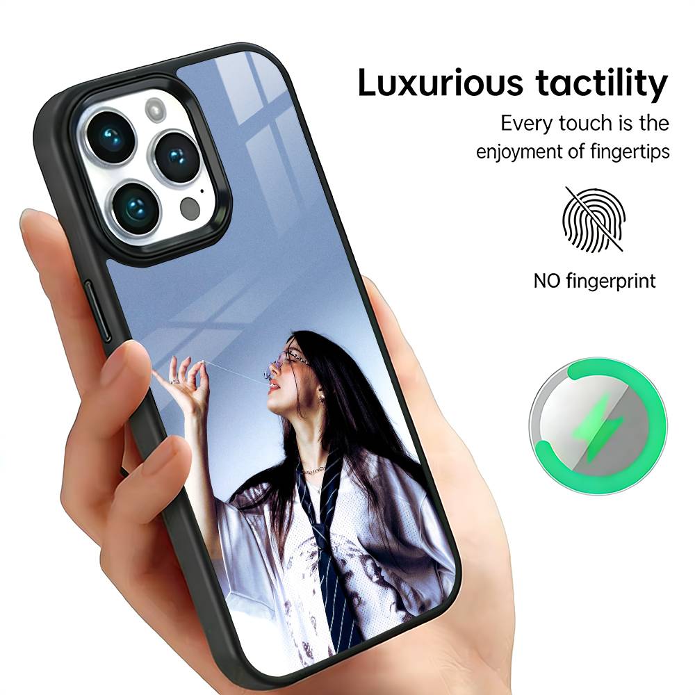 Singer B-Billie Eilish Phone Case For IPhone17 16 15 14 13 12 11 Plus Pro Max Plus Wireless Charger Cover Funda