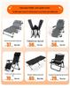 Multi-functional Folding Single Bed: Portable Recliner for Home, Office, and Camping Naps