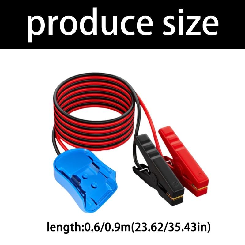 12AWG Battery To Alligator Clip Power Adapter For Outdoor Camping Car Repair With ABS Housing Adapter