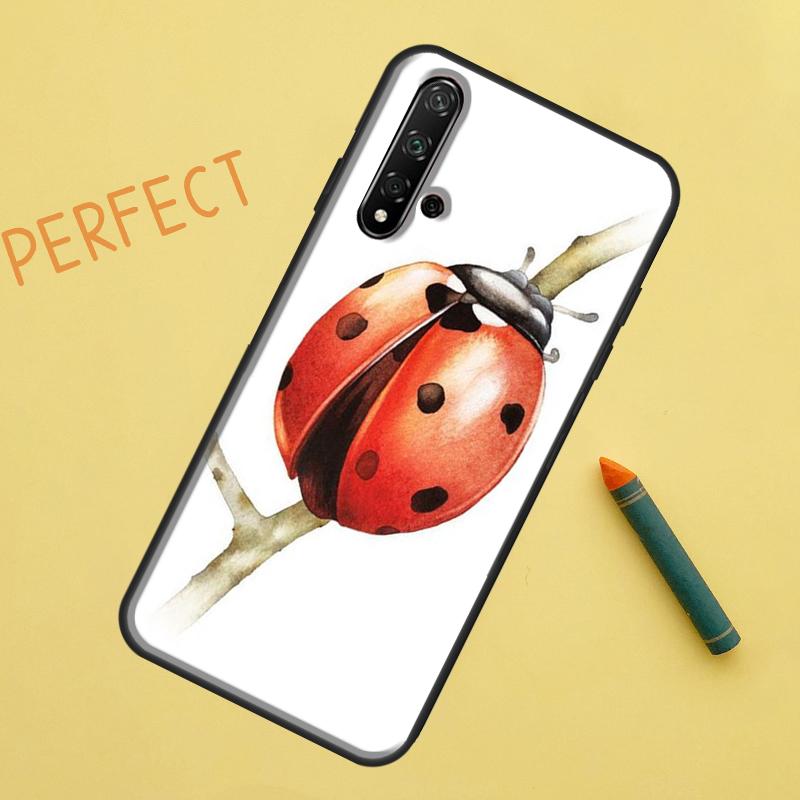 Ladybug Beetle Case For Huawei Nova 9 10 SE 11i 8i 7i 3i Nova 5T Y60 Y61 Y70 Y90 P20 P30 P40 Lite P60 Pro