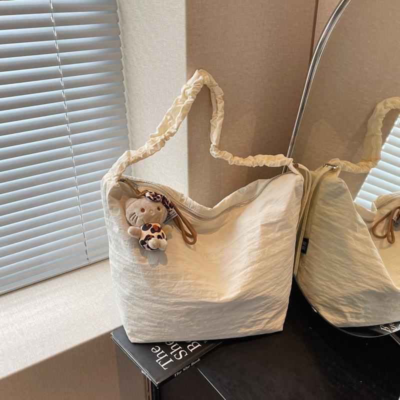 Canvas tote large-capacity bag women's 2025 spring and summer new shoulder bag fashion casual messenger bag