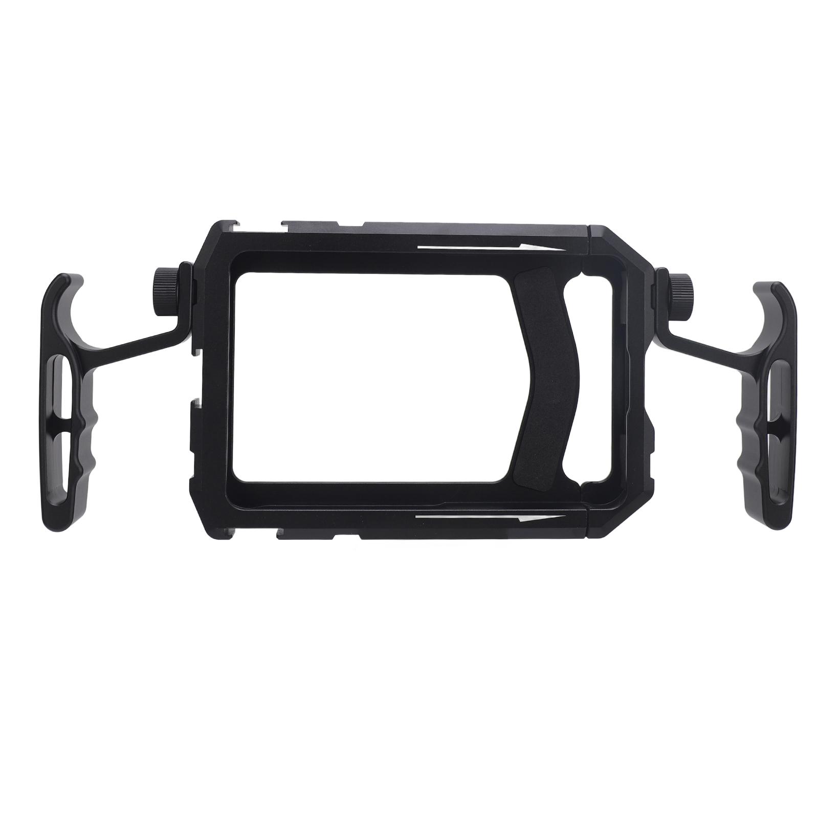 

Клетка для телефона Алюминиевый сплав 14-дюймовое резьбовое отверстие Интерфейс «холодный башмак» для порта ARRI с 2 ручками