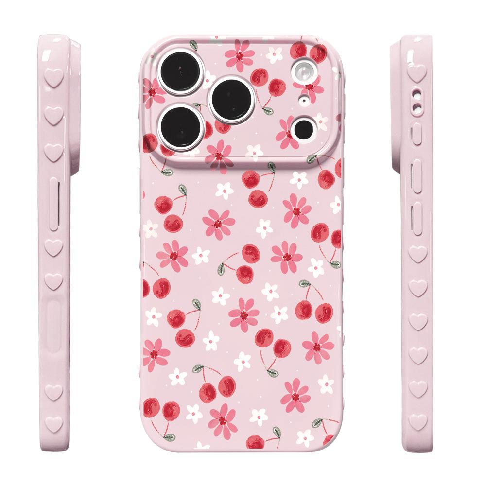 Cherry Xiaohua is suitable for anti-drop Apple 17max protective case niche iPhone16/17Pro mobile phone case new model