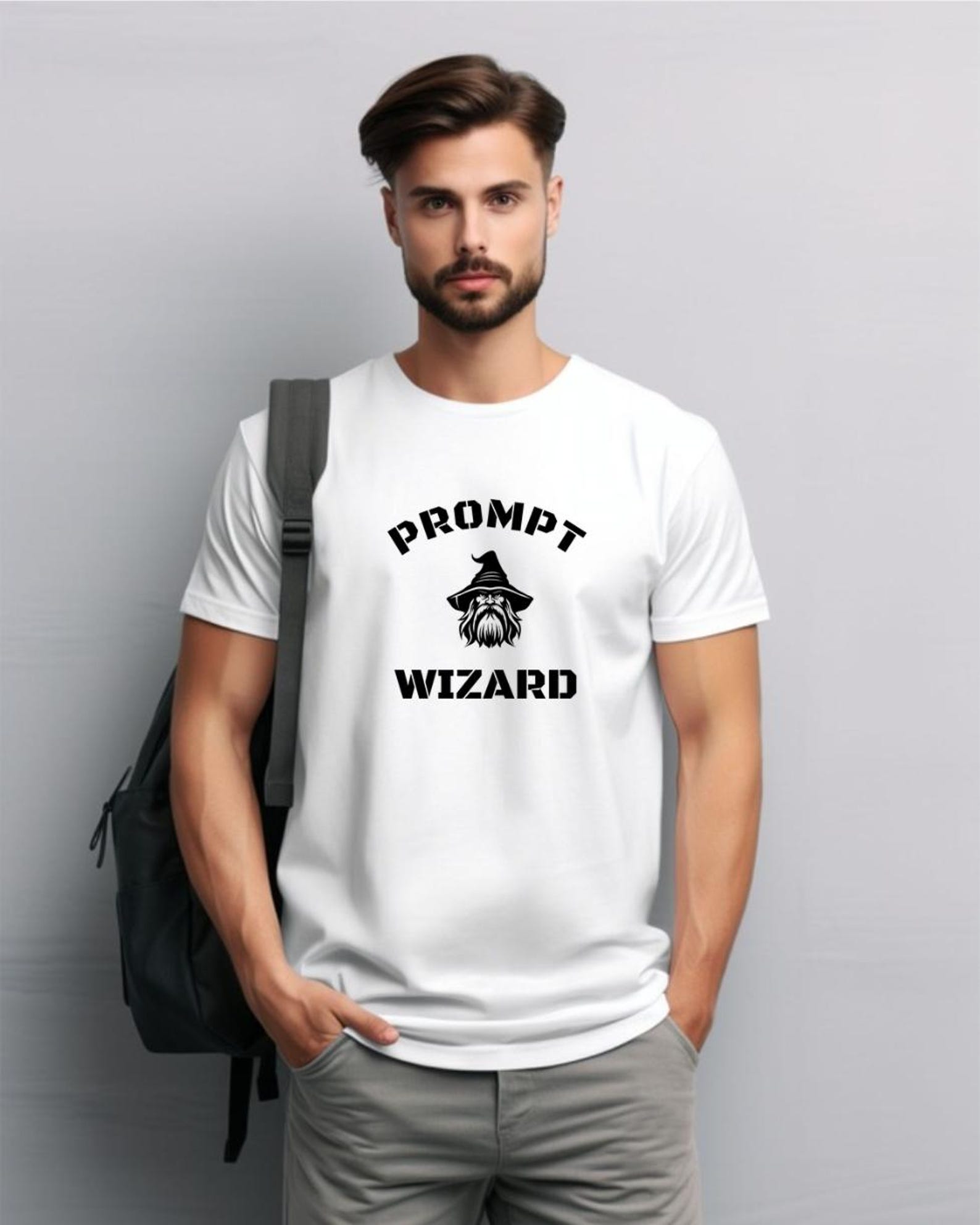 Prompt Wizard Shirt, AI Prompt Engineer T-Shirt, Funny ChatGPT Tee, Artificial Intelligence Graphic Shirt, Tech Geek Gift, AI Lover Tee 3XL