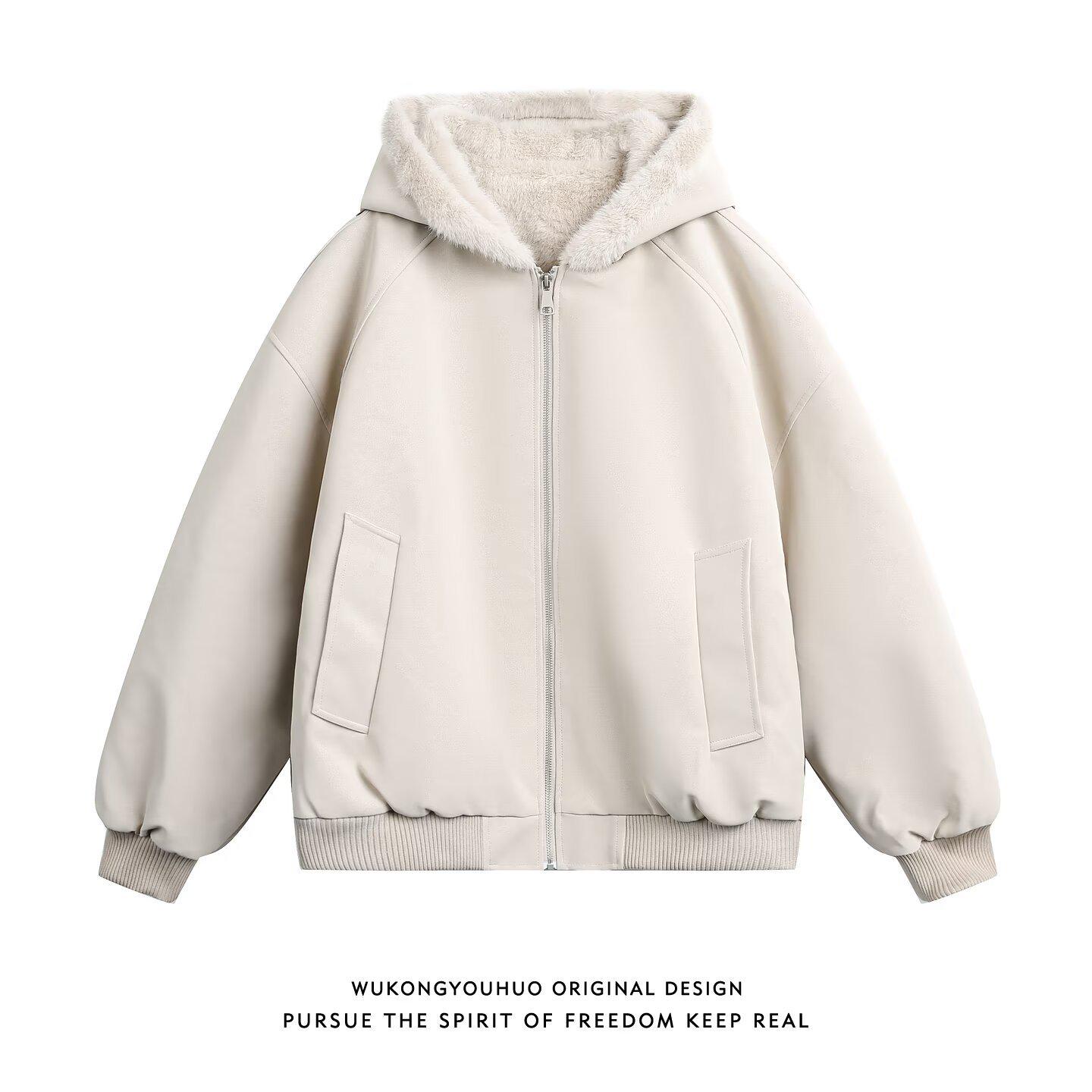 Крутая мужская куртка Осень/Зима 2025 - Модный Хай-стрит Гонконг, Японский Харадзюку, Корейский Стиль Свободный крой M абрикосовый